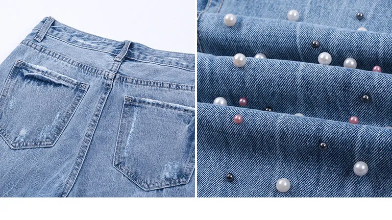 Women's Blue High Waist Jeans