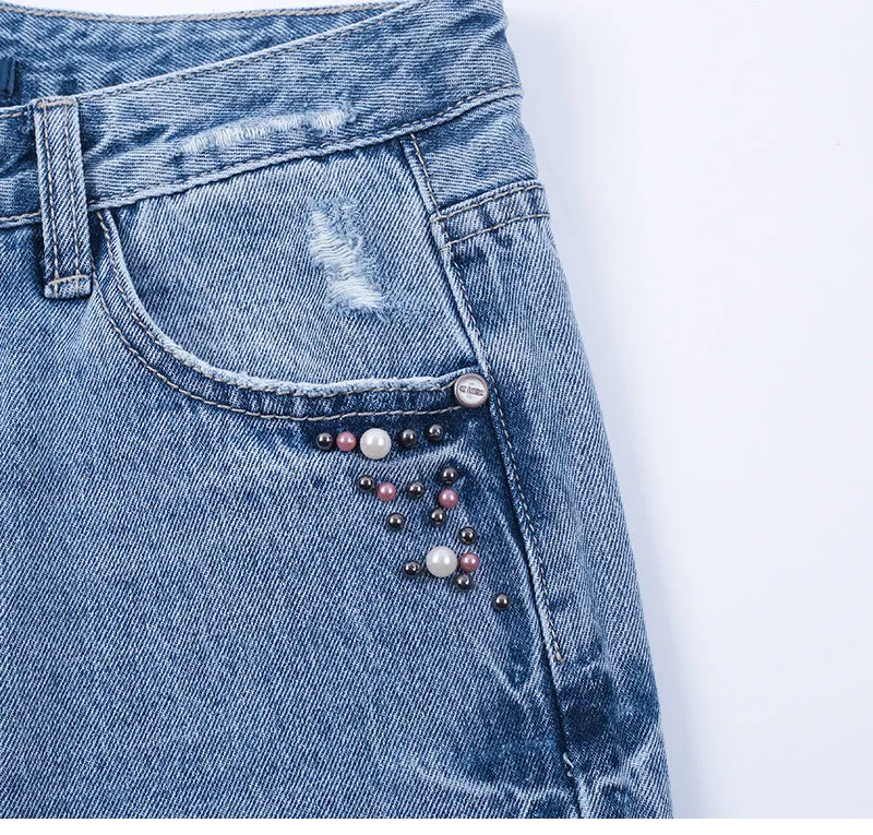 Women's Blue High Waist Jeans