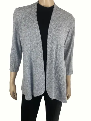 Women's Cardigan Silver Grey Quality Stretch fabric best seller on Sale now Made in Canada