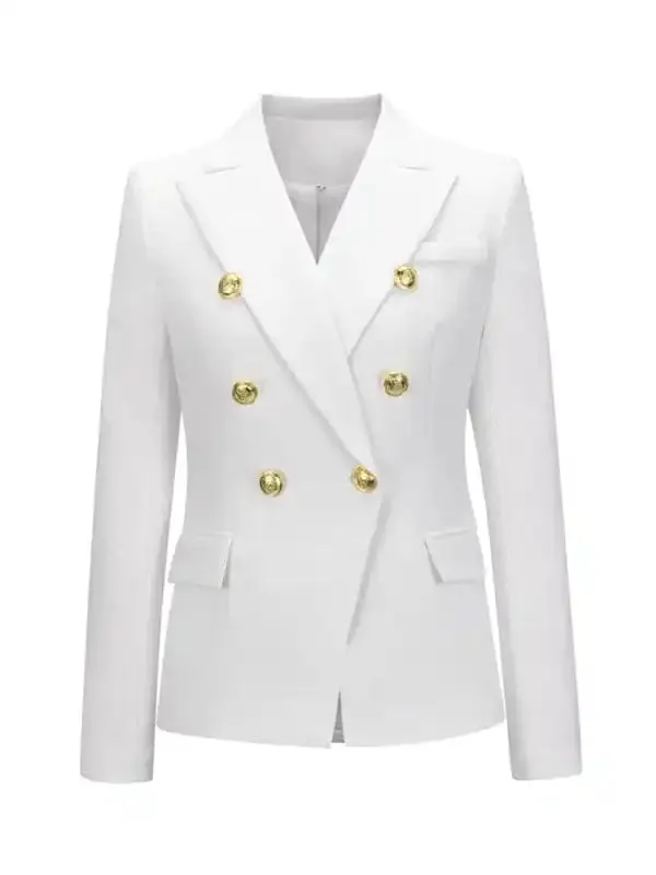 Women’s fashion short double-breasted blazer