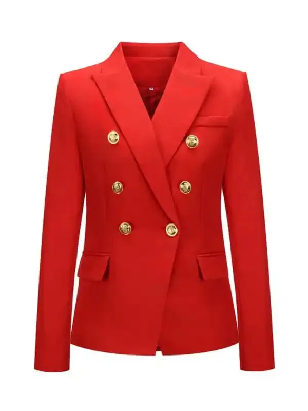 Women’s fashion short double-breasted blazer