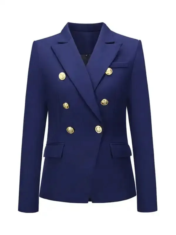 Women’s fashion short double-breasted blazer