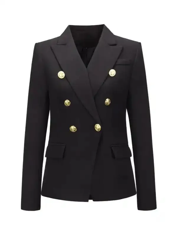 Women’s fashion short double-breasted blazer