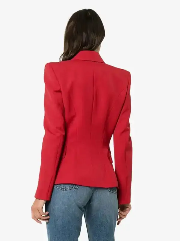 Women’s fashion short double-breasted blazer