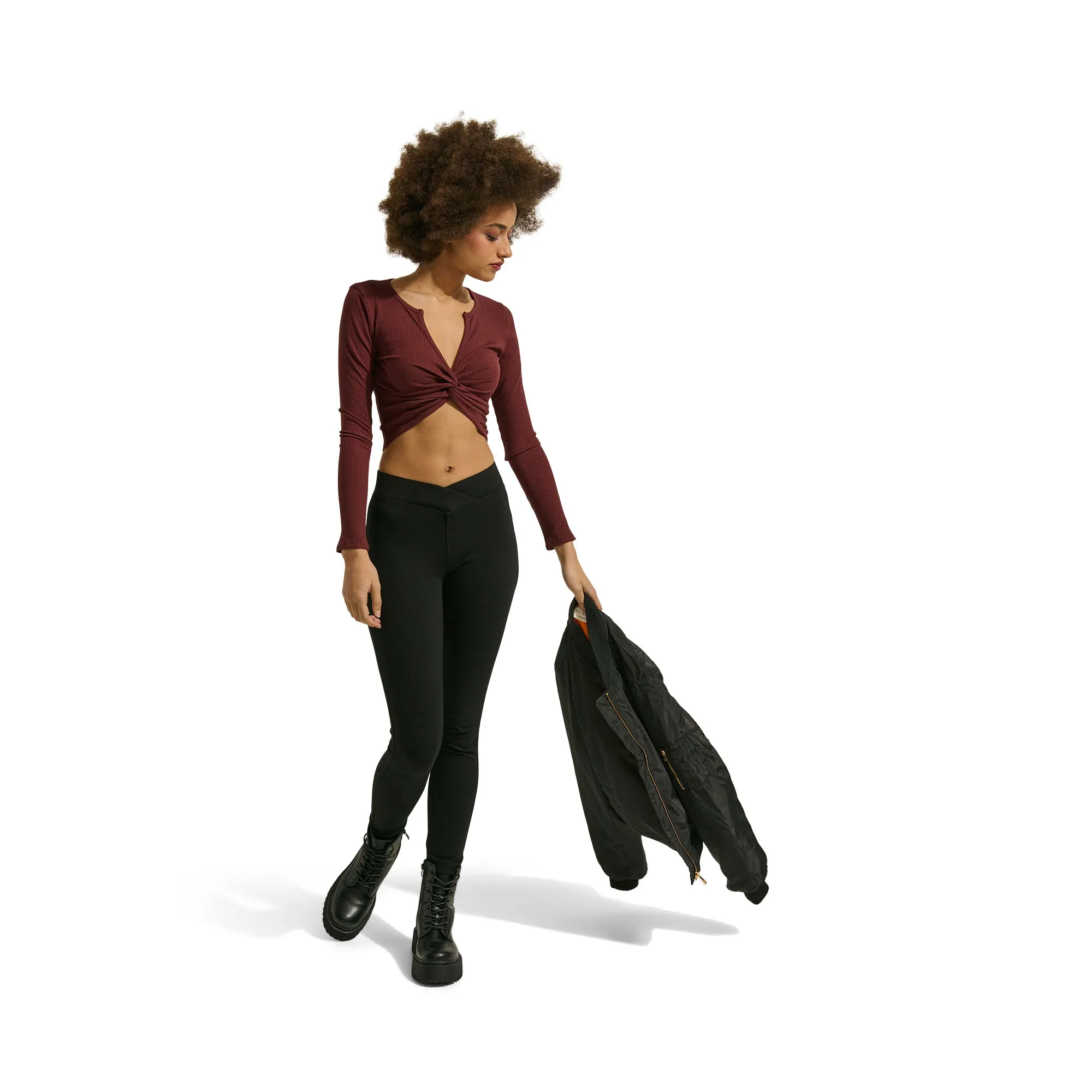 Women's High-Rise Seagull Waist Pants