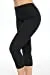 Women's High Rise Waist Fitted Cotton Capri Cropped Leggings Pants