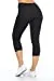 Women's High Rise Waist Fitted Cotton Capri Cropped Leggings Pants