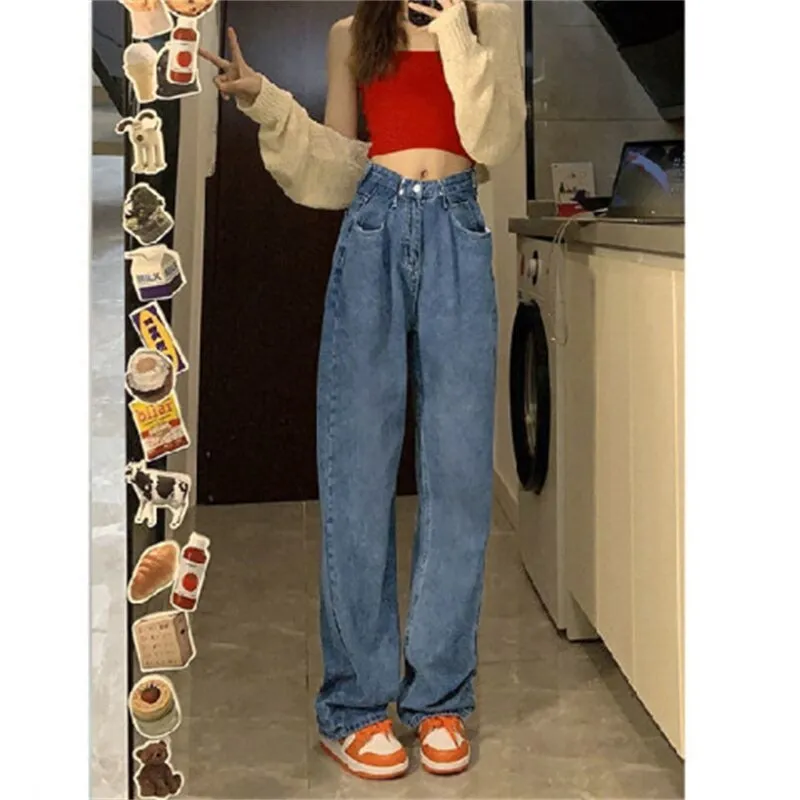 Women's High Waist Streetwear Denim