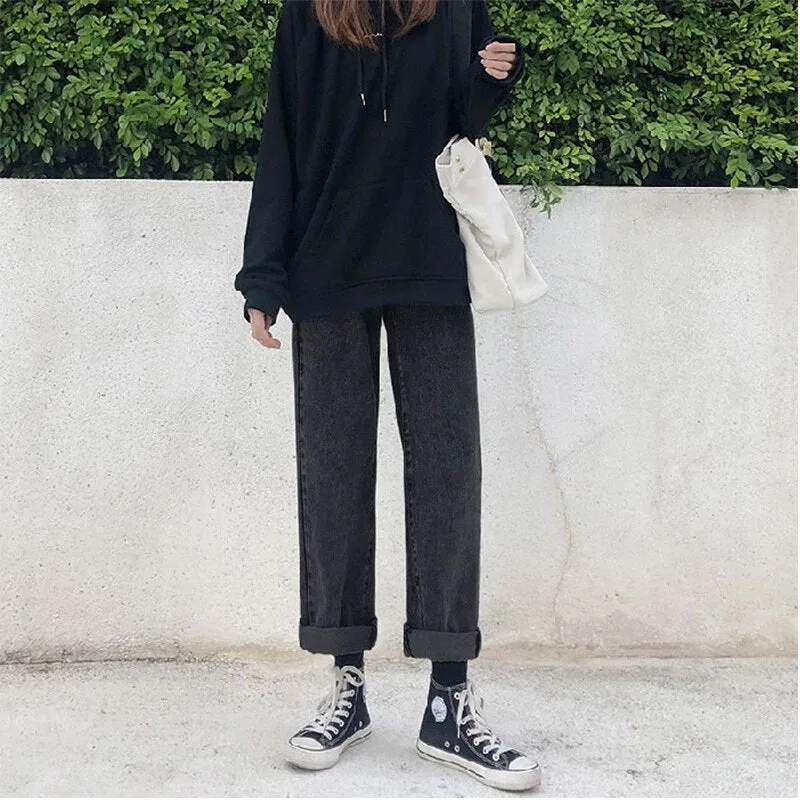 Women's High Waist Streetwear Denim