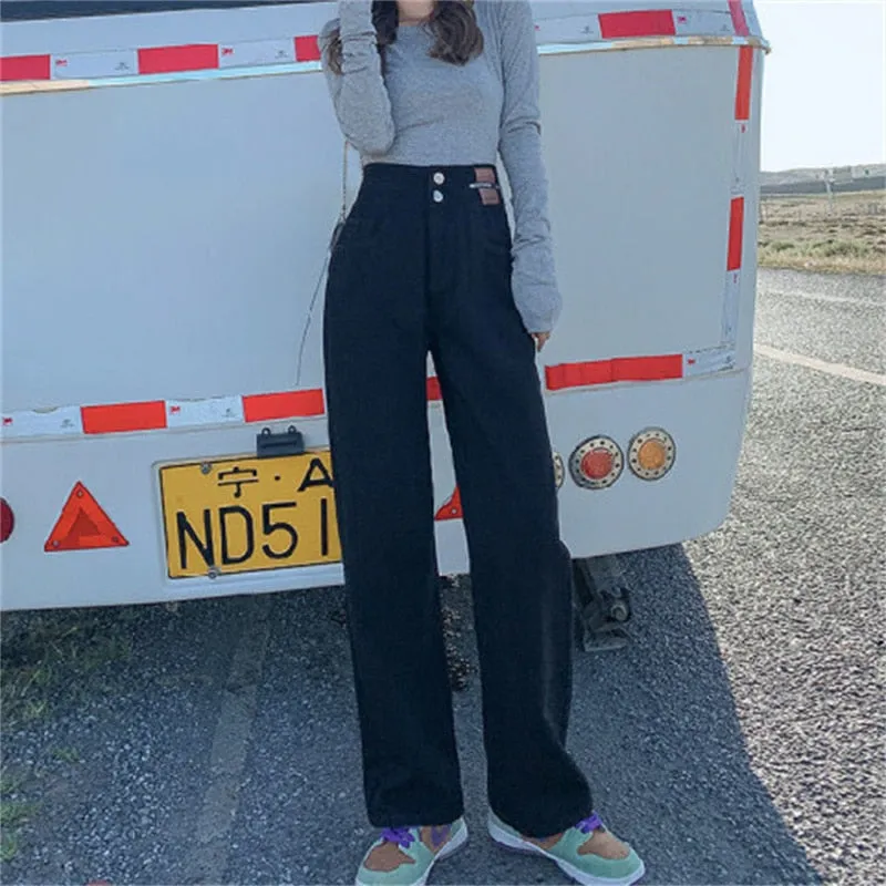 Women's High Waist Streetwear Denim