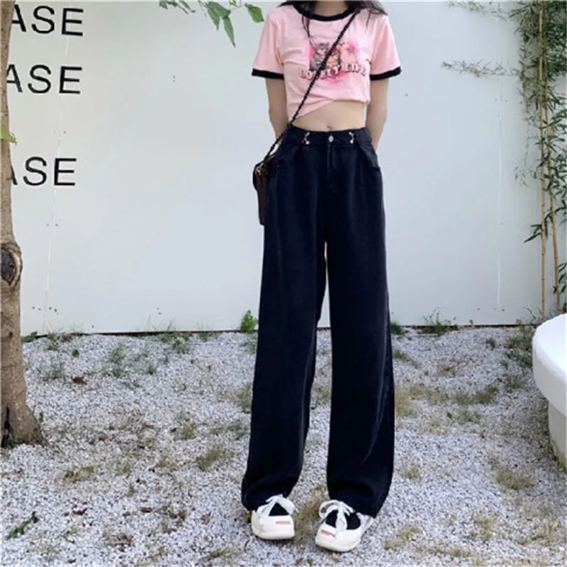 Women's High Waist Streetwear Denim
