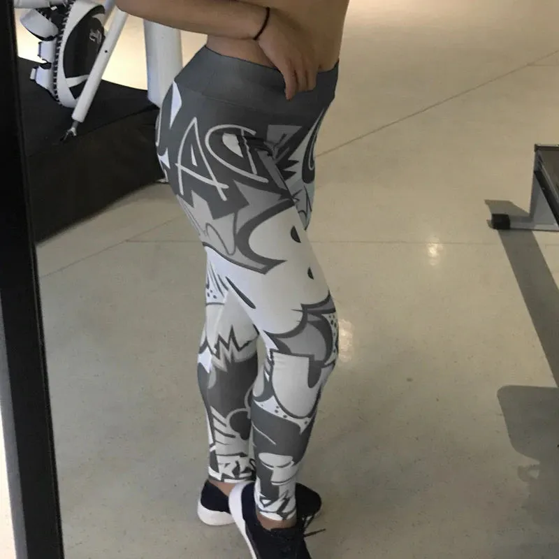 Women's Printed Leggings | High Waist Fitness Leggings