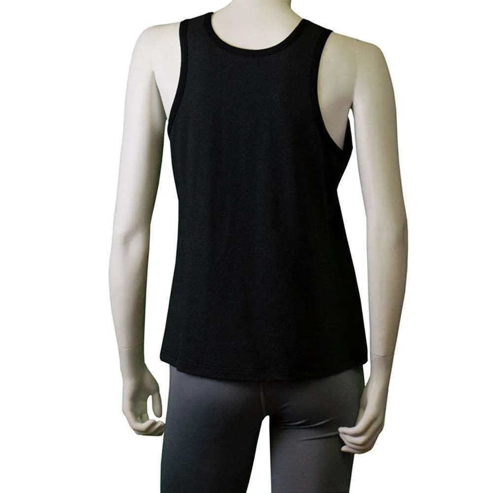 Women's Reflective Vigor Singlet in Black