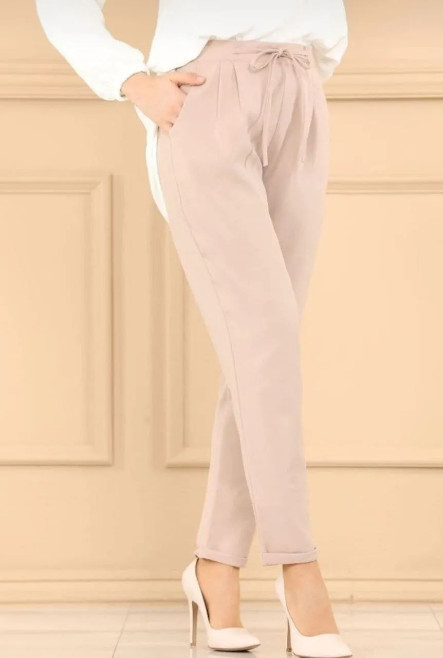 Women’s Regular Fit Solid Drawstring Pants – Casual Comfort