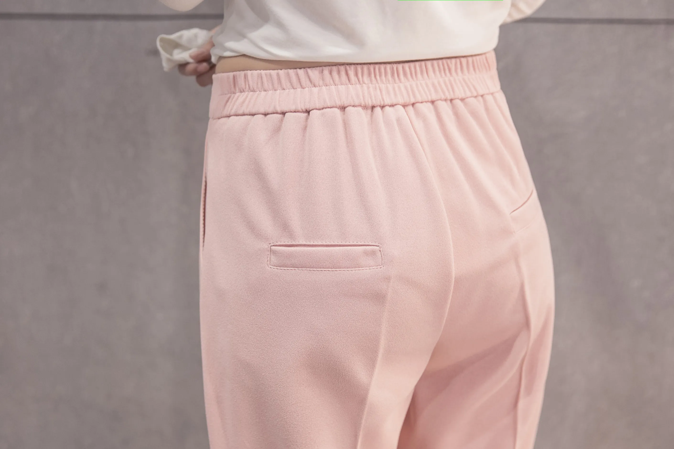 Women's Summer Ankle-Length High Elastic Waist Pants