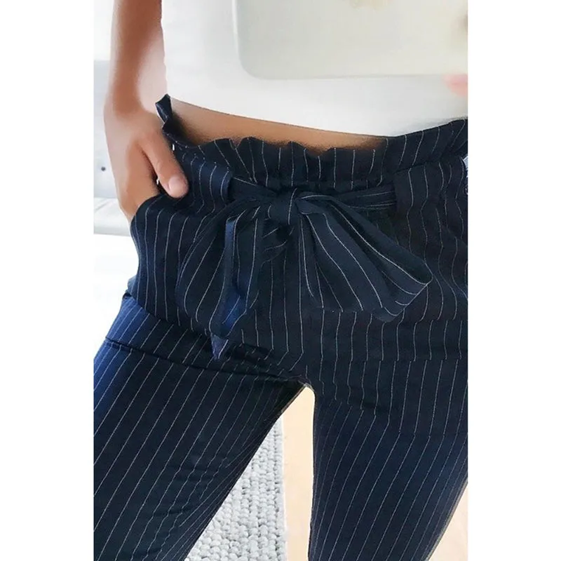 Women's Summer Chiffon High Waist Pants