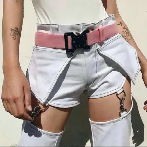 Women's Summer Patchwork Hollow Out Cargo Pants