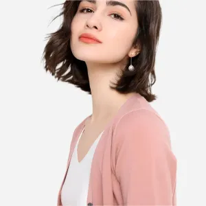 Women's V-Neck Cardigan Knit Sweater