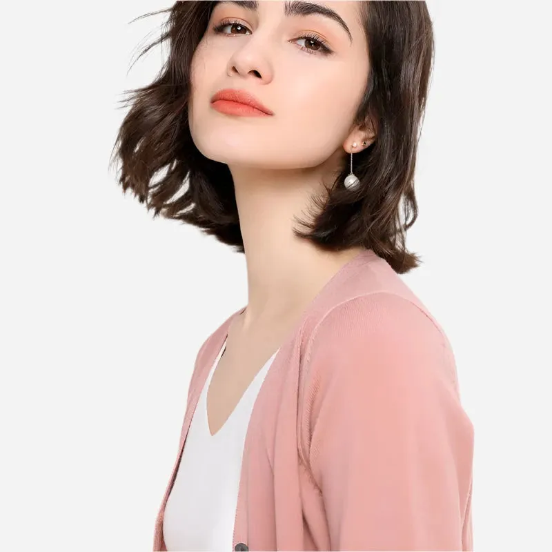 Women's V-Neck Cardigan Knit Sweater