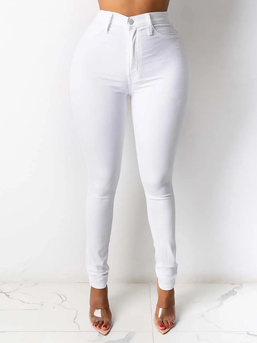 Women's Vintage High Waist Stretch Jeans