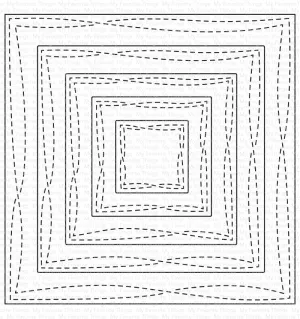 Wonky Stitched Square STAX Die-namics
