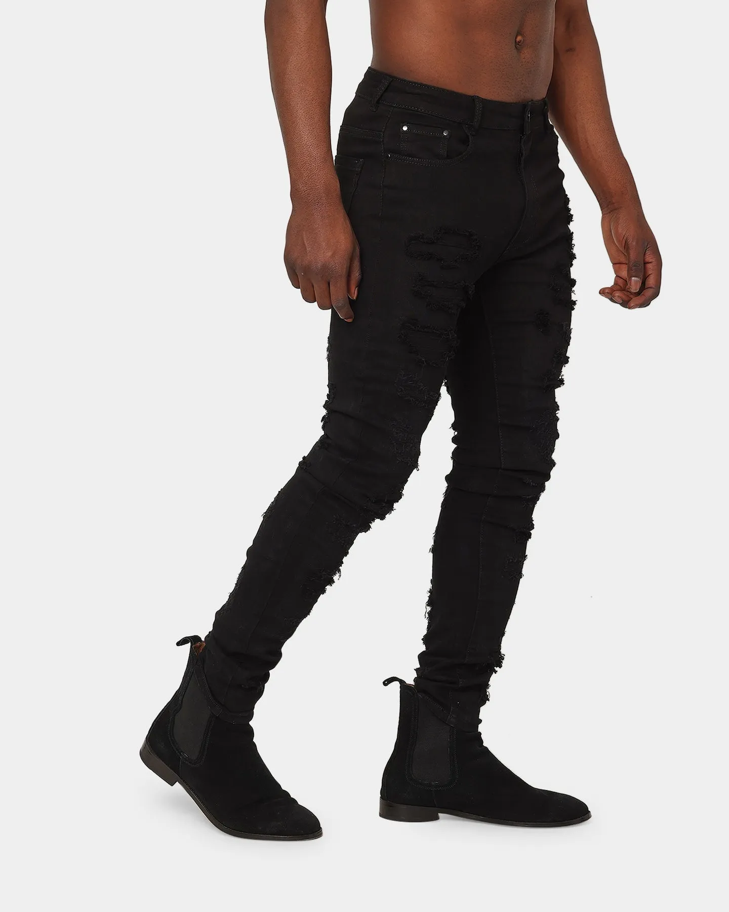 XXIII Drai Distressed Jean Black
