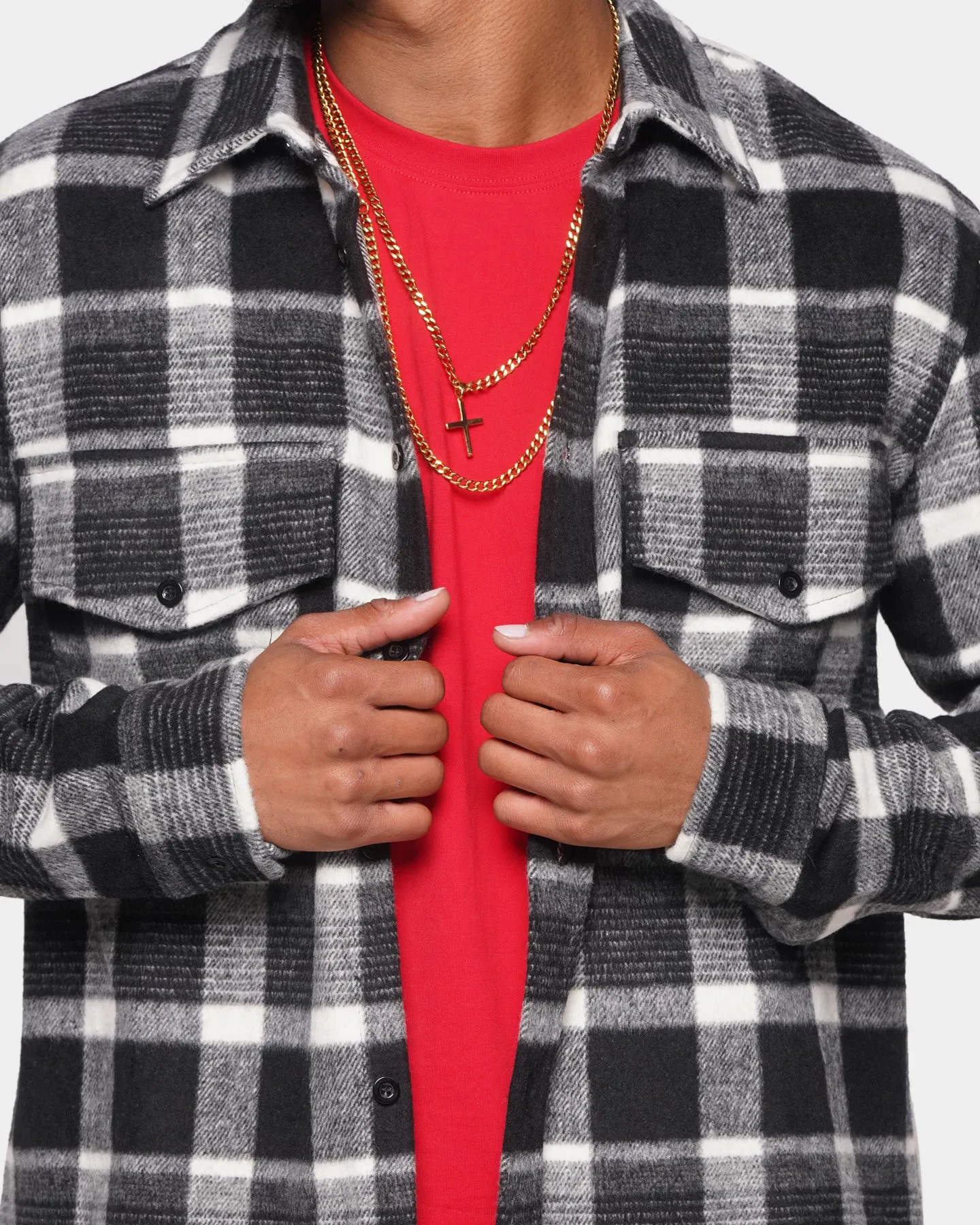 XXIII Fender Flannel Shirt Black/White