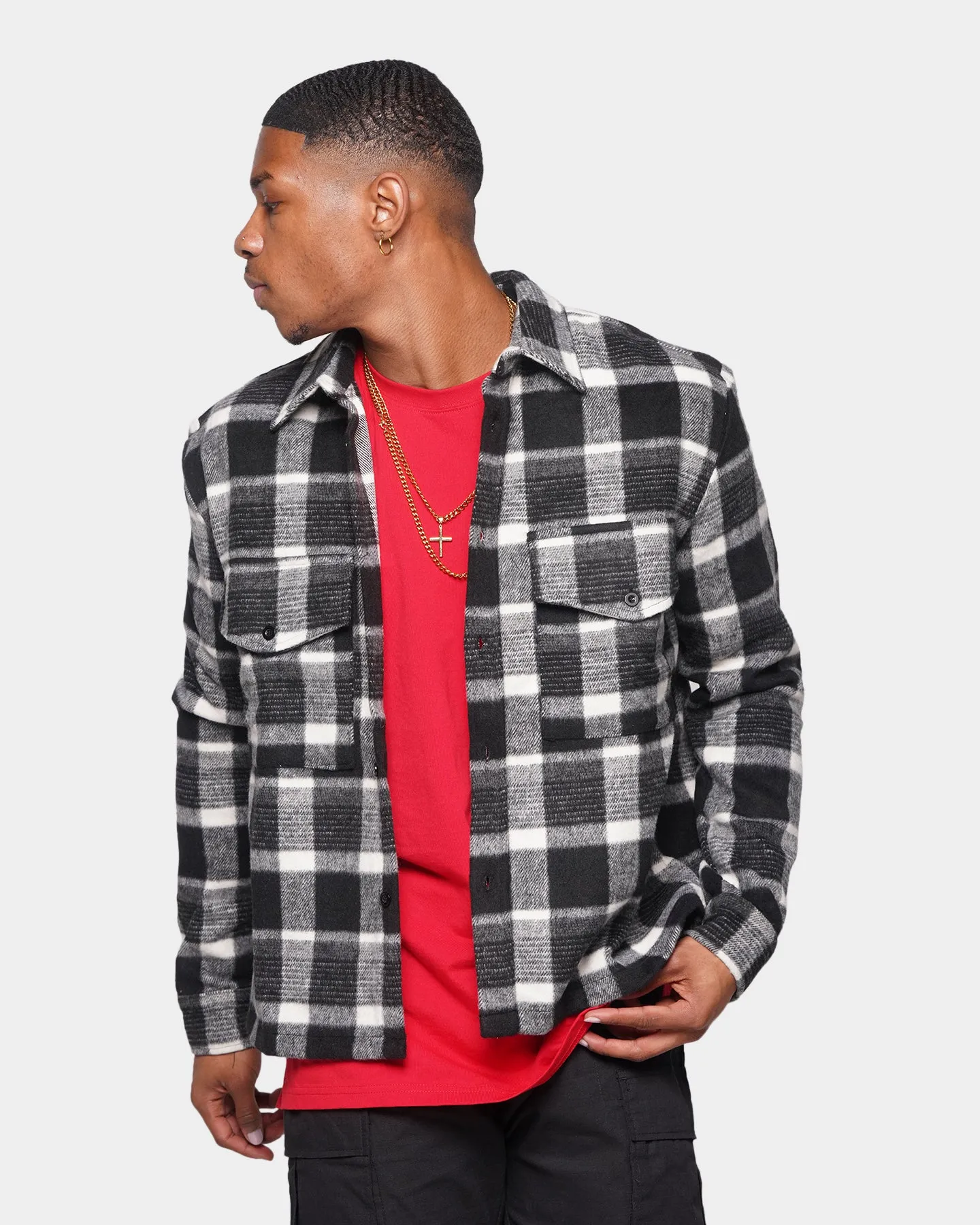 XXIII Fender Flannel Shirt Black/White