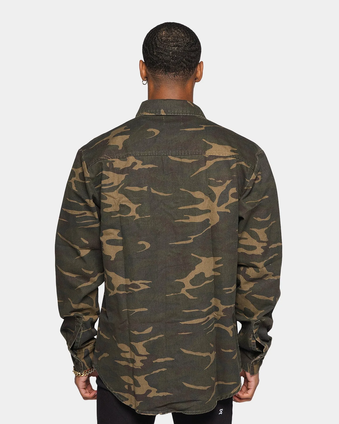 XXIII Helios Camo Button Up Shirt Camo