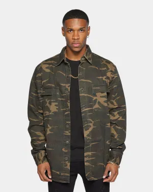 XXIII Helios Camo Button Up Shirt Camo