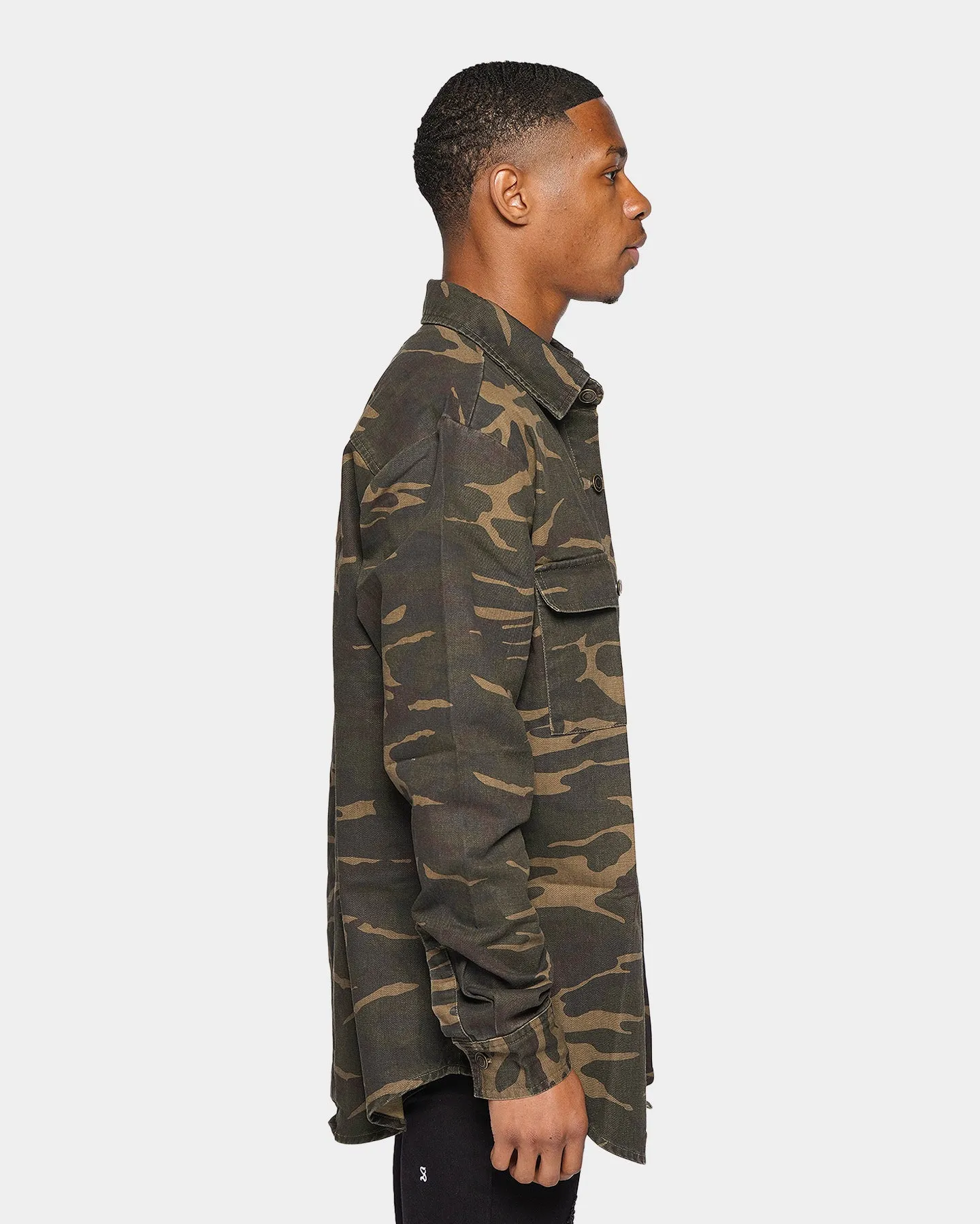XXIII Helios Camo Button Up Shirt Camo