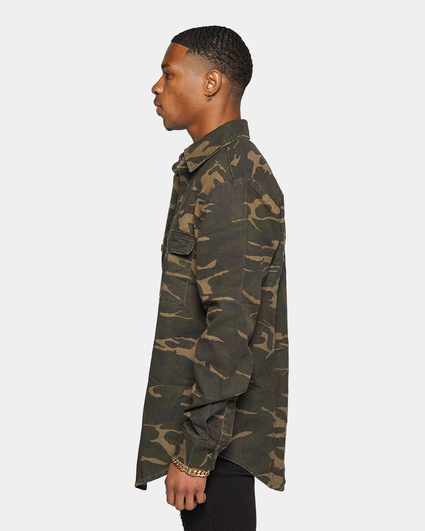 XXIII Helios Camo Button Up Shirt Camo