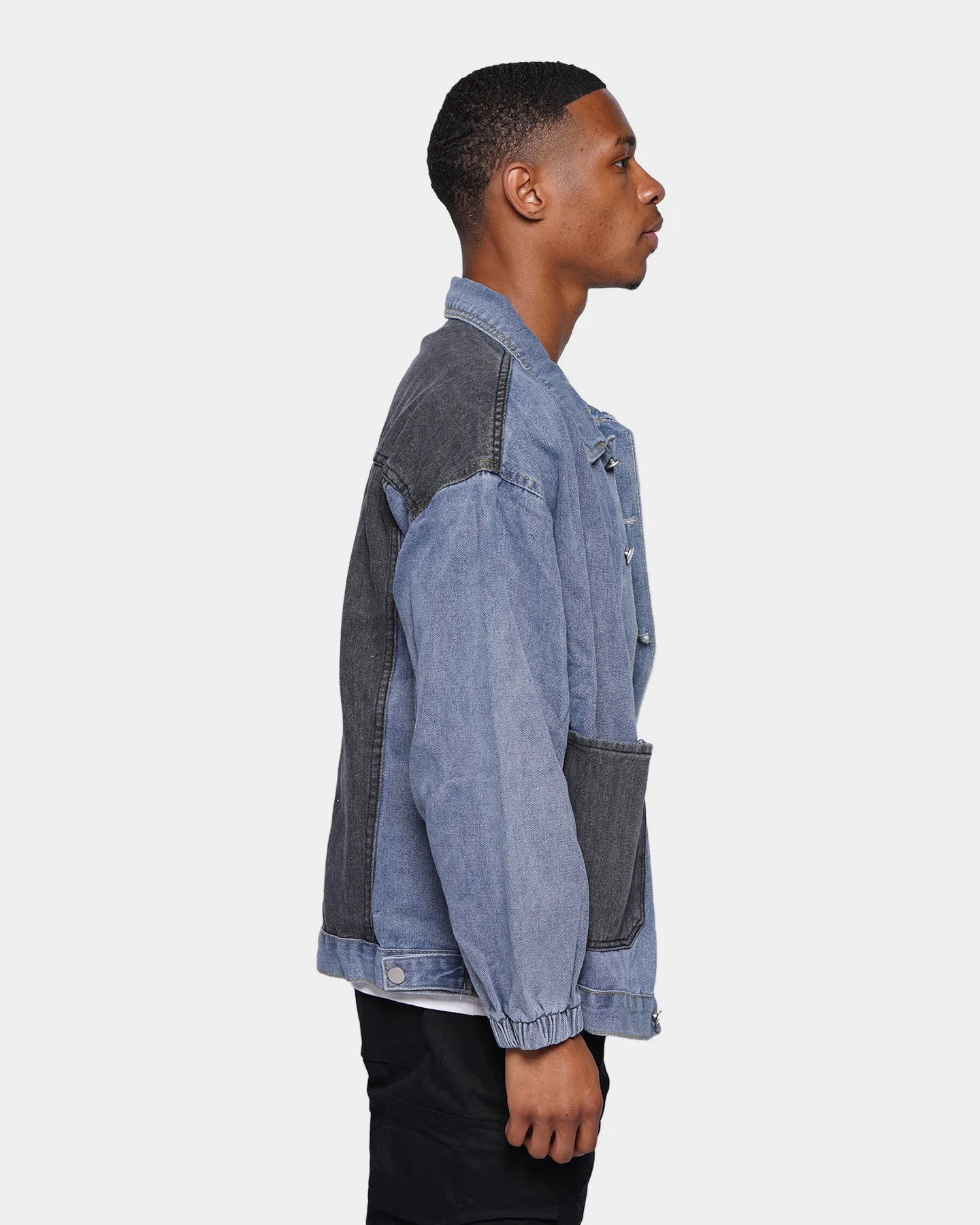 XXIII Silves Patchwork Denim Shirt Blue