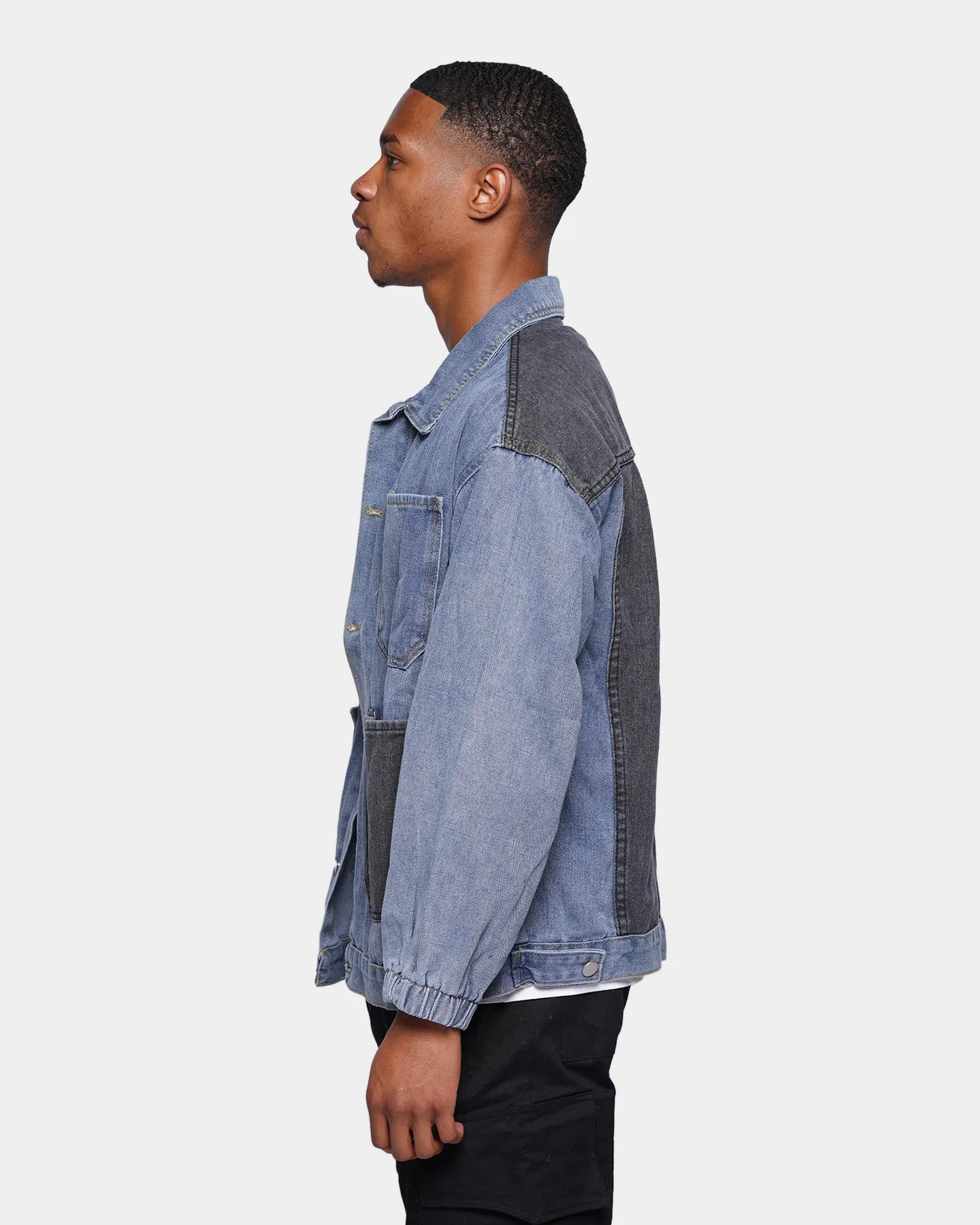 XXIII Silves Patchwork Denim Shirt Blue