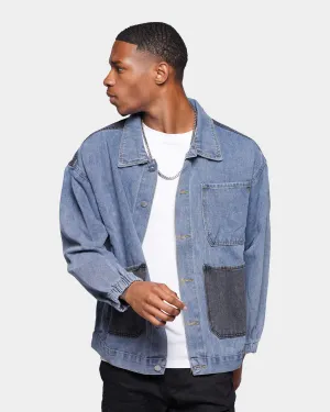 XXIII Silves Patchwork Denim Shirt Blue