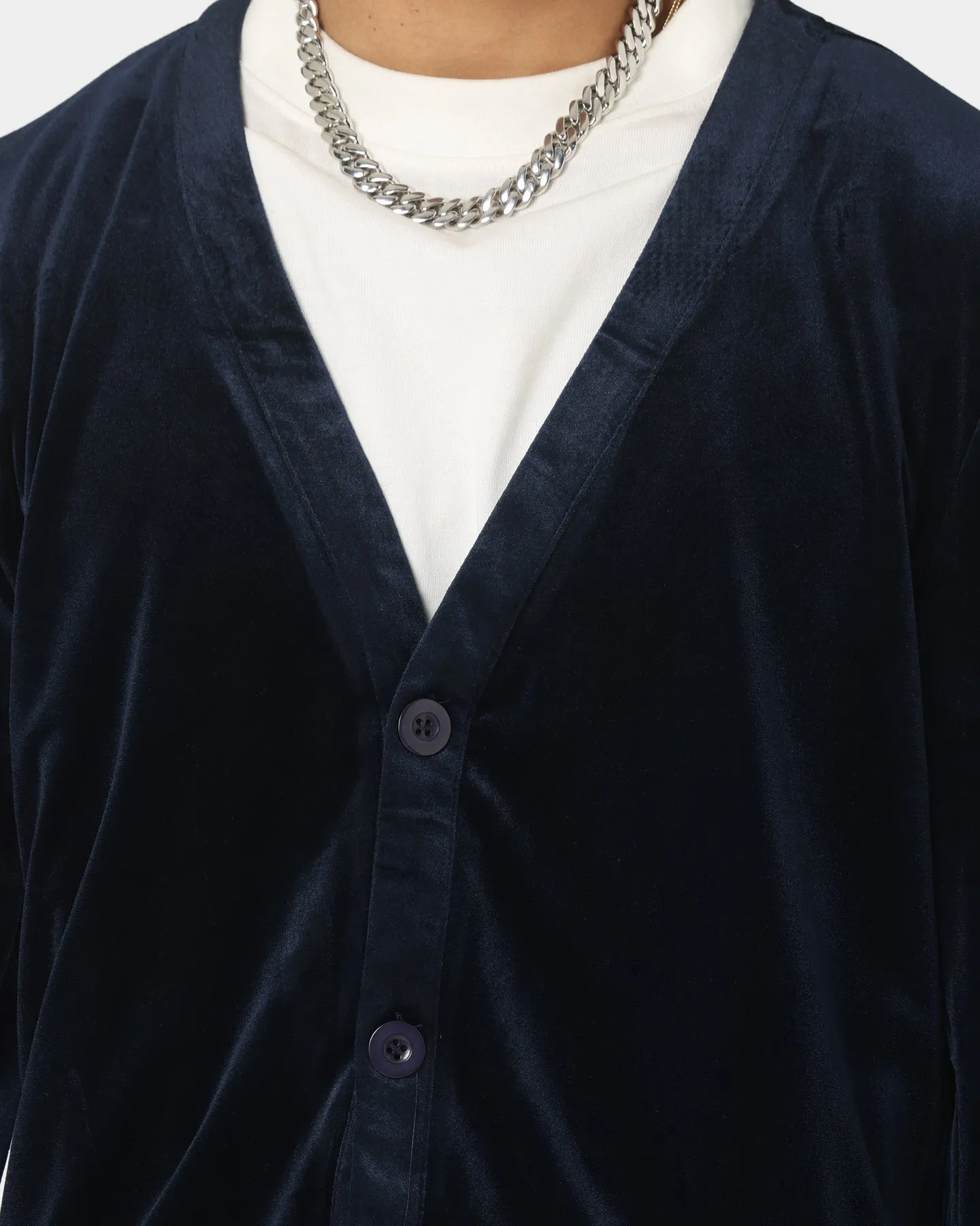 XXIII Theo Velour Cardigan Black