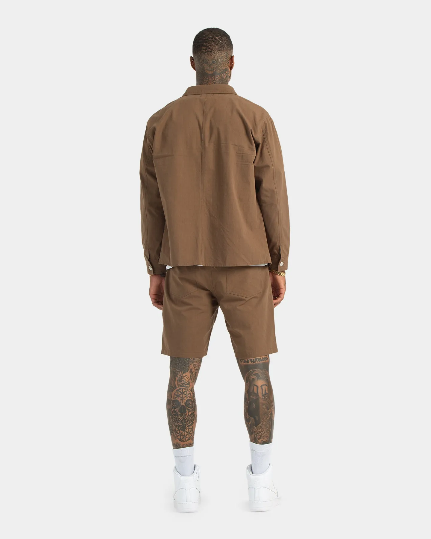 XXIII Zakkai Cotton Canvas Jacket Cigar
