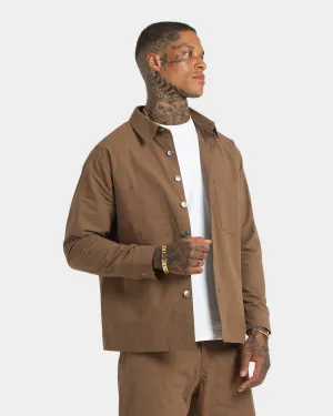 XXIII Zakkai Cotton Canvas Jacket Cigar