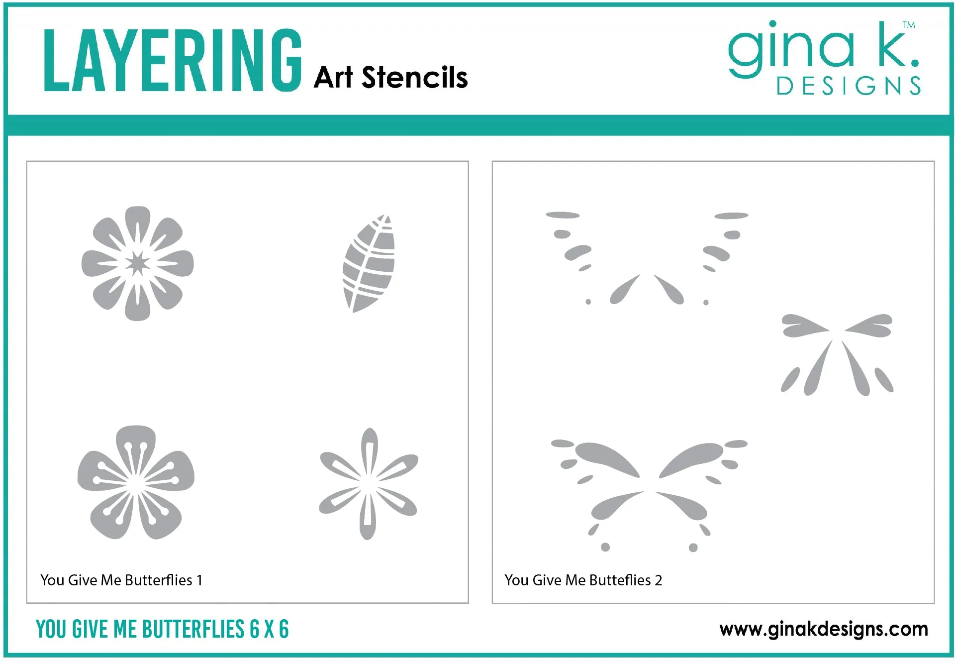 You Give Me Buterflies Layering Stencil