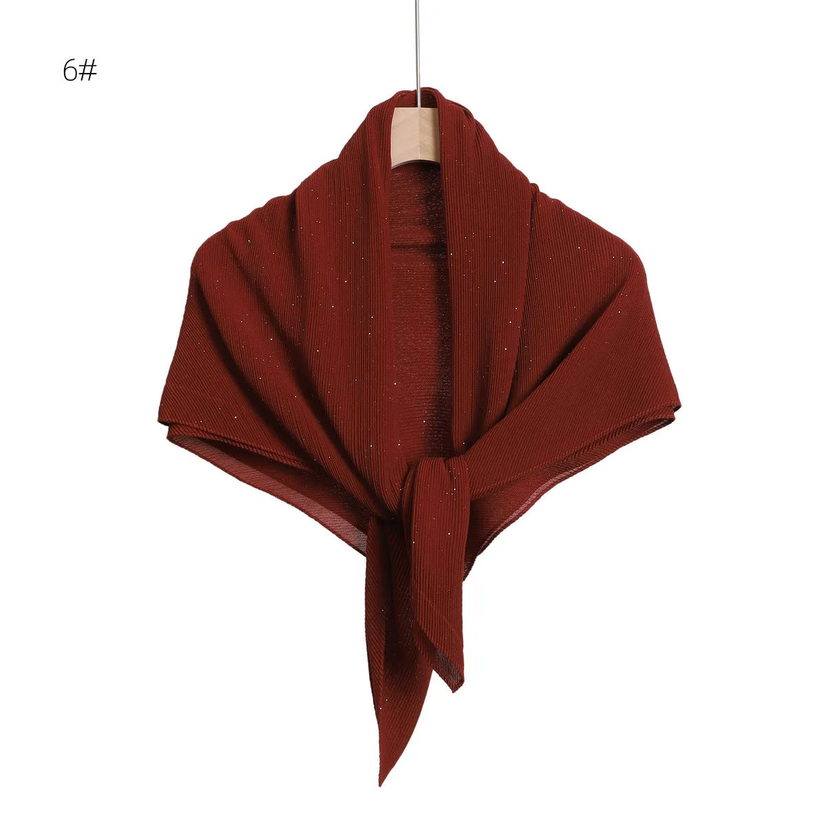 YZ208  90*90plain Chiffon Crumpled Square Scarf Printed spring