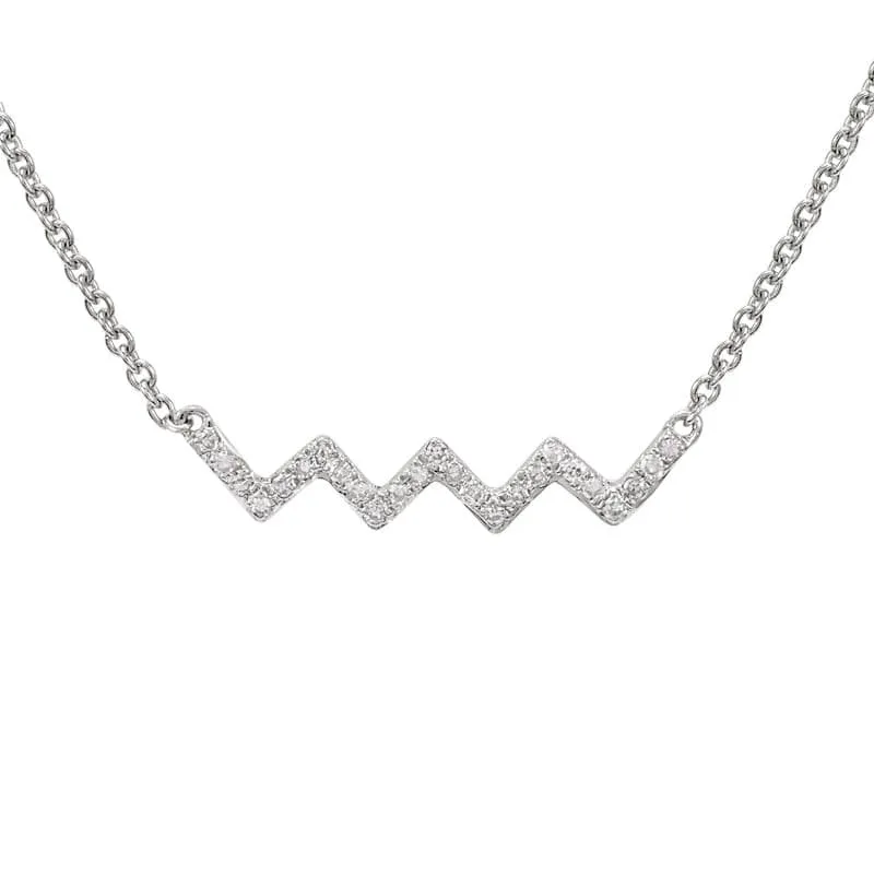 Zig Zag Pendant Necklace