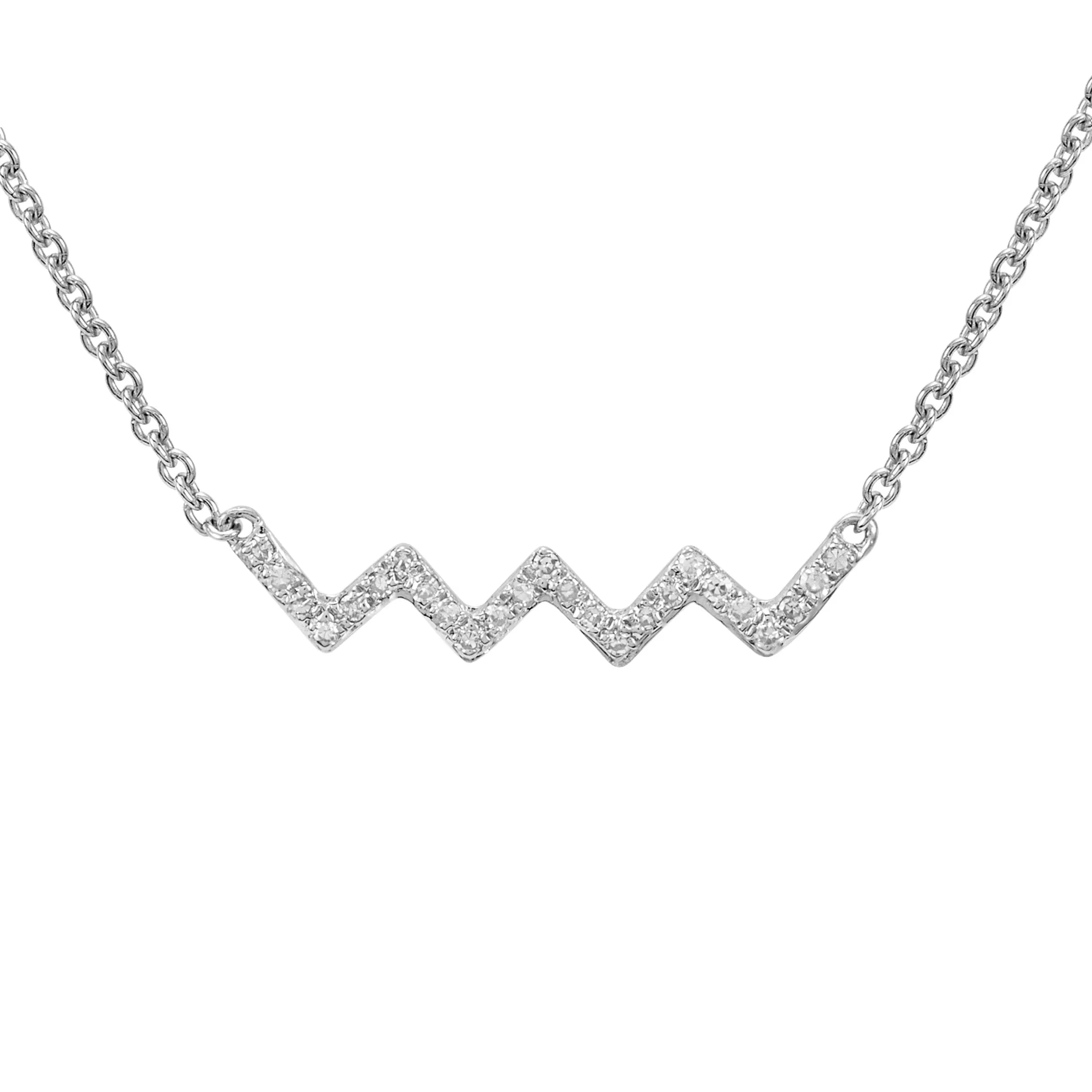 Zig Zag Pendant Necklace
