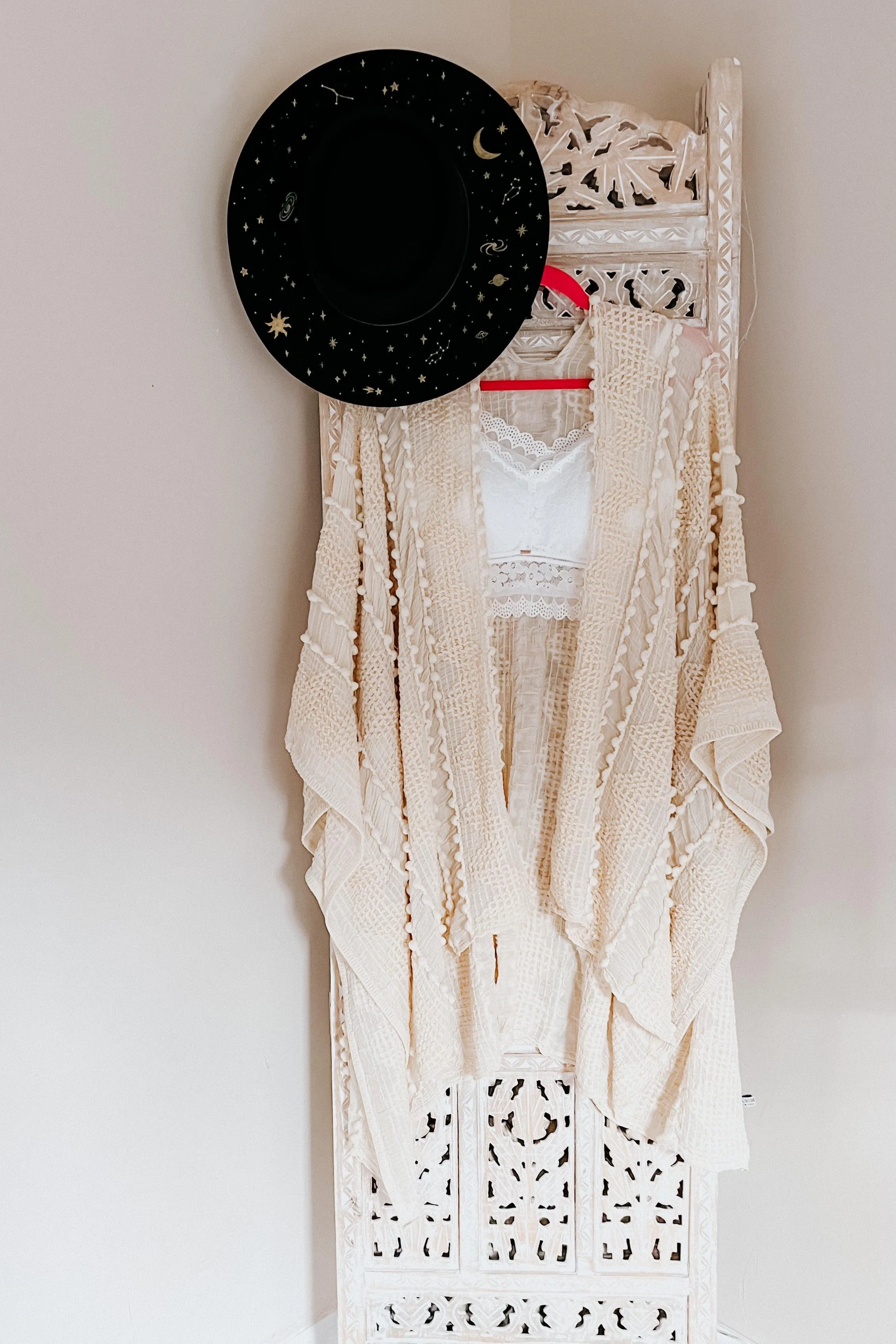 Zoya Zig Zag Embroidered Layering Piece • Ivory